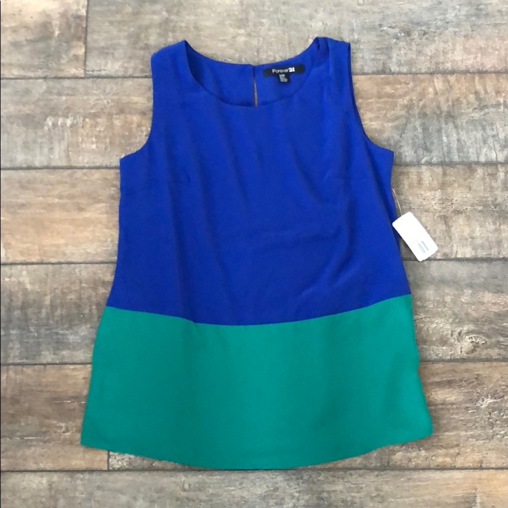 Sleeveless Color Block Top